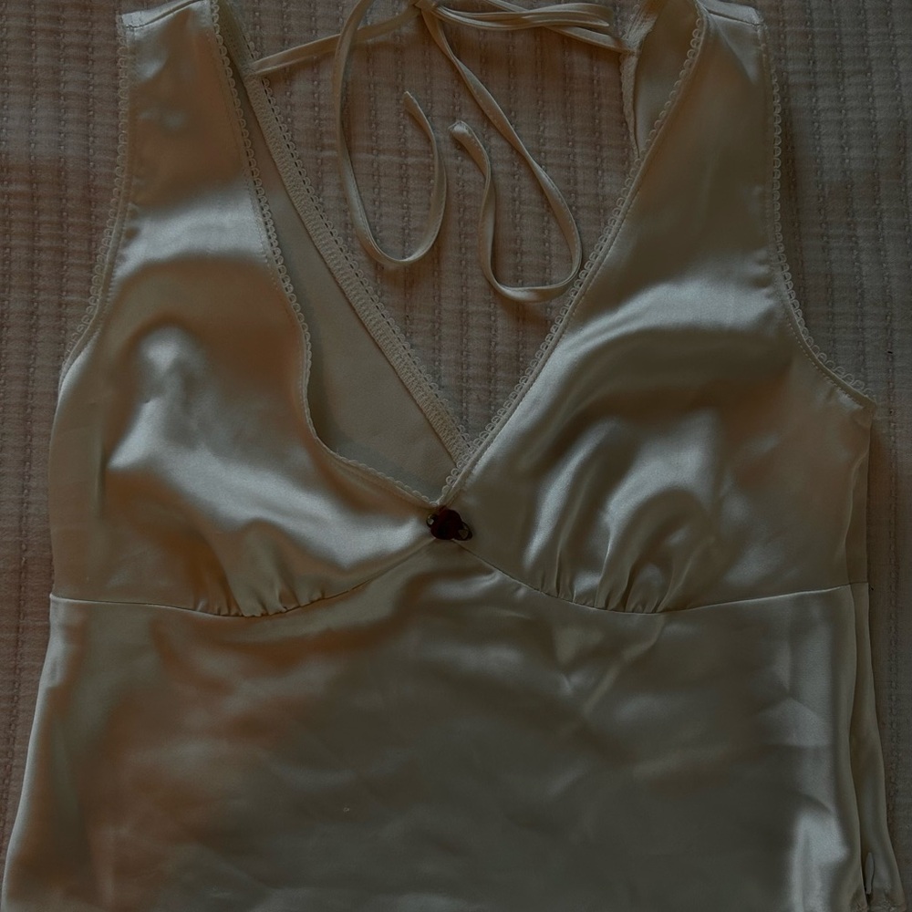 Wild Fable Cream Satin Chemise